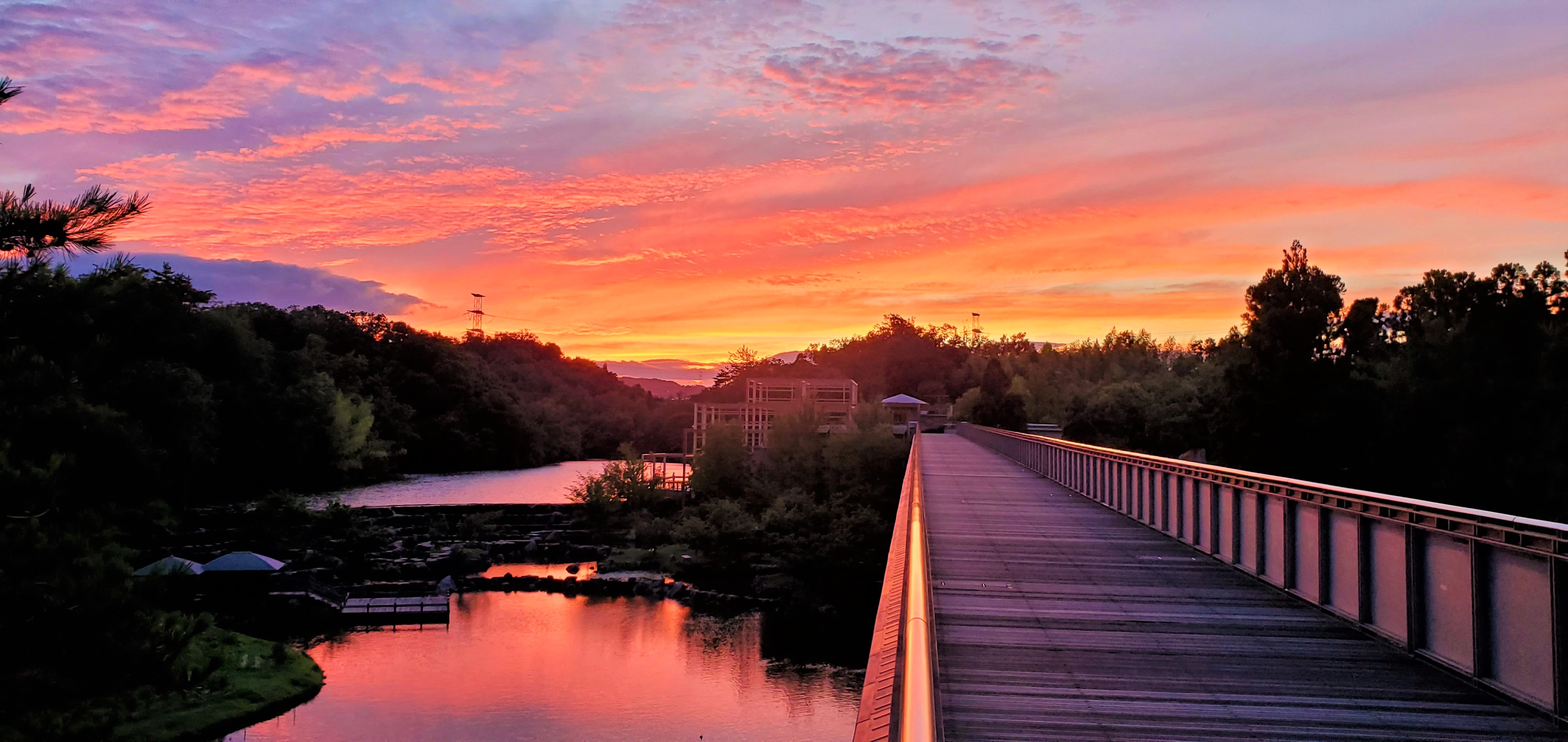 空と雲と太陽と けいはんな記念公園