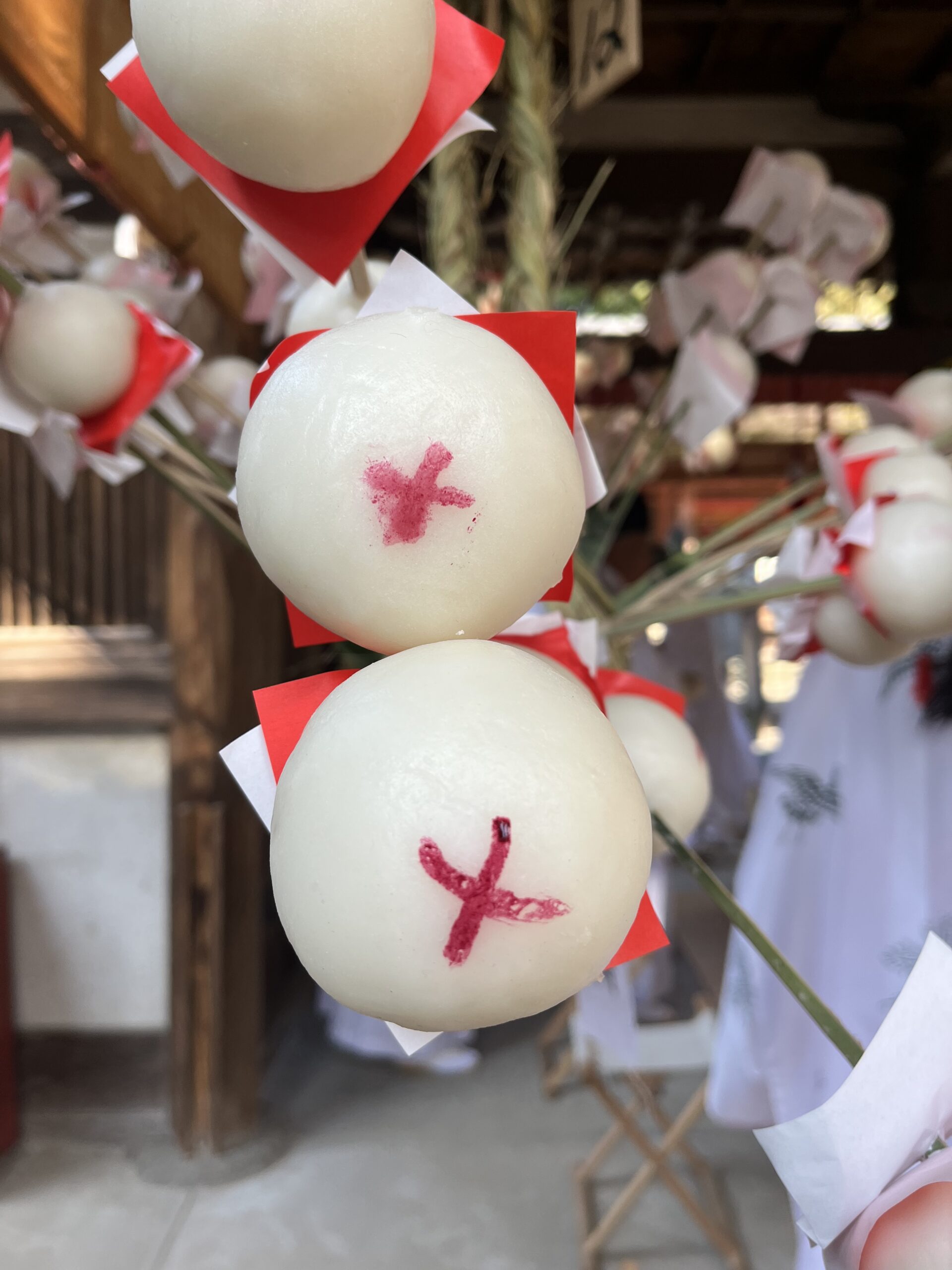 餅花のある風景