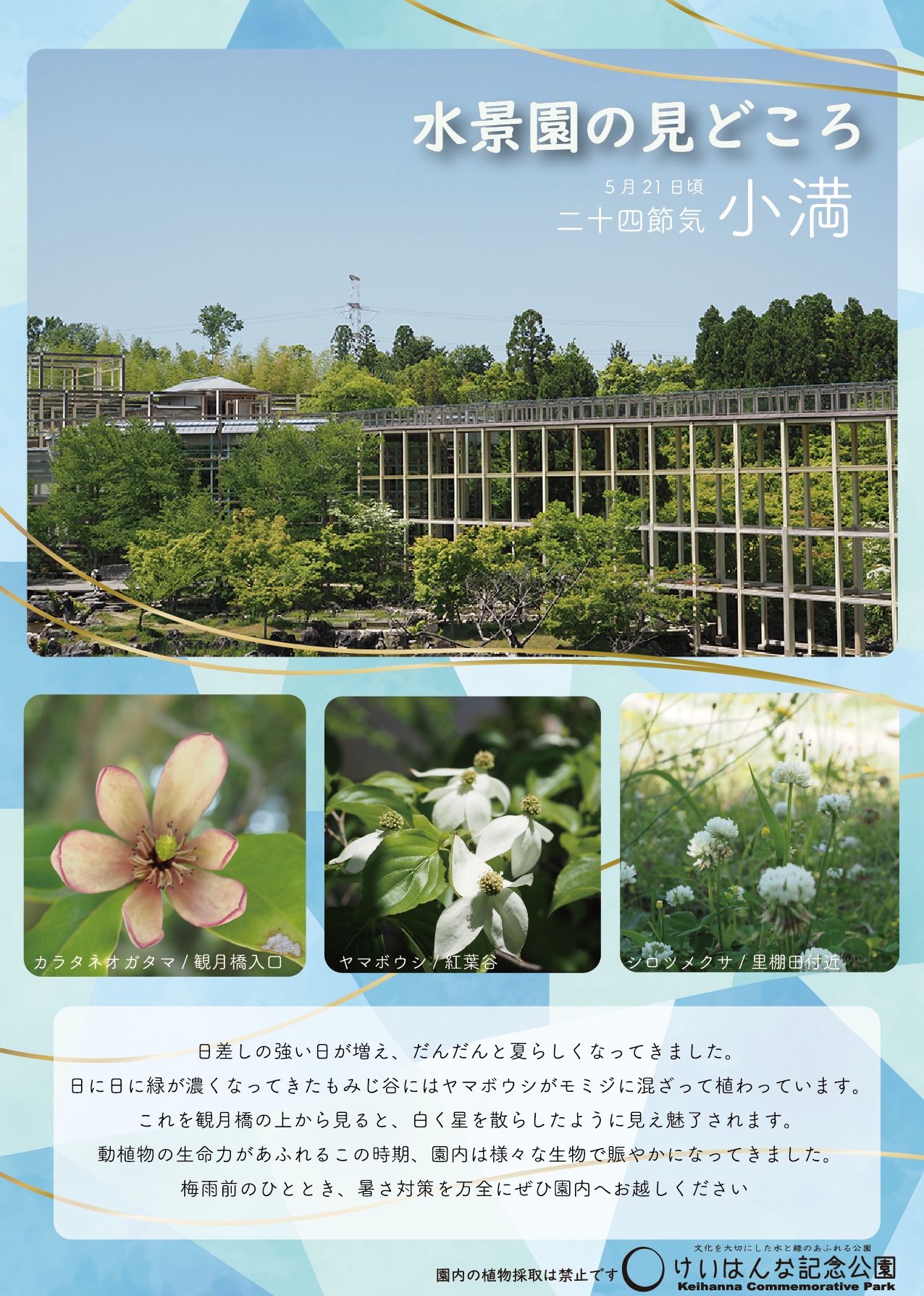 水景園の見どころ　二十四節気・小満